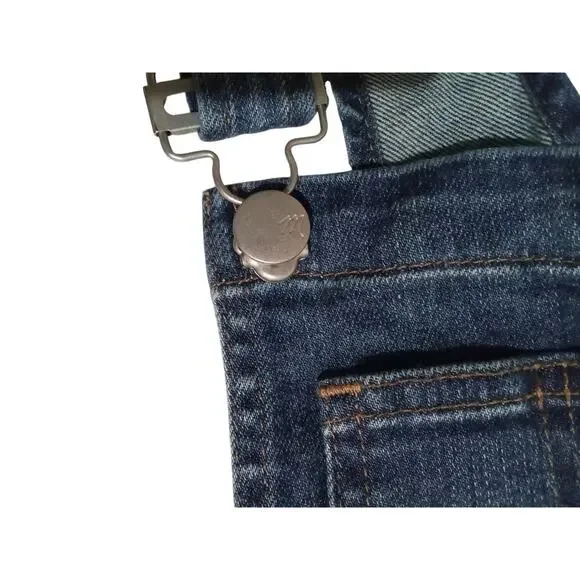 Madewell Skinny Jean Overalls Jumpsuit In Jinseng Wash Blue Size Medium - Picture 10 of 14